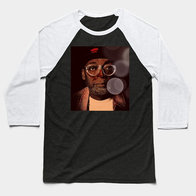 Faded Spike Lee Baseball T-Shirt by MovingObject